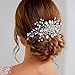 Barogirl Bride Hair Comb Wedding Crystal Headpiece Bridal Flower HairAccessories