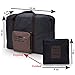 Rocoke Travel Duffel Bag Foldable Lightweight Waterproof Large Capacity Luggage Bag (Black)
