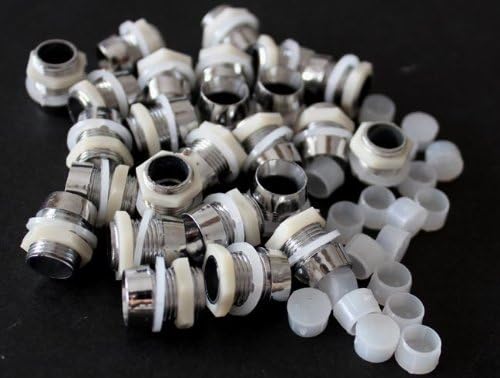 200P 10mm Plastic Chrome Plated LED 10mm Bezels Holder Case