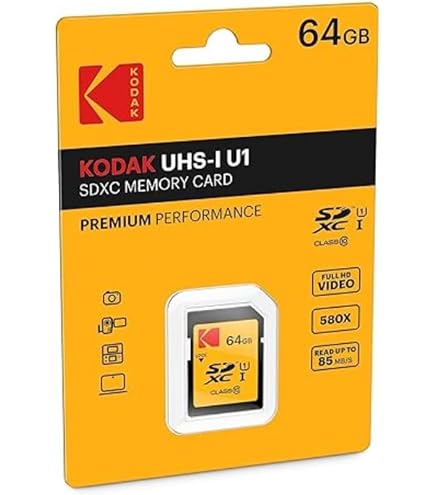 Amazon.com: Kodak SDXC Card 128GB UHS-I U1 V10 Premium, up to 85MB