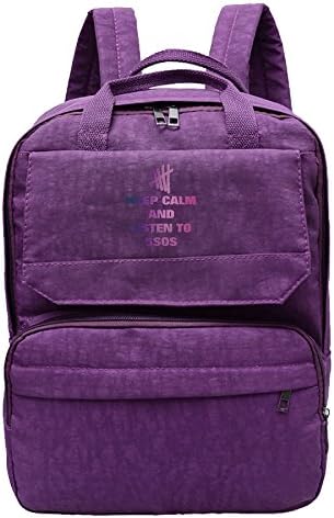 Keep Calm And Listen To 5SOS Cristine Bag Men & Women Leisure Backpack Travel School Bag For Hiking Camping Daypack