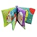 Coolplay Soft Cloth Book for Infant, Farm Animals Baby First Books Touch and Feel Toddler Activity Teether Rings Toy for Baby - Squeak, Rattle, Crinkle