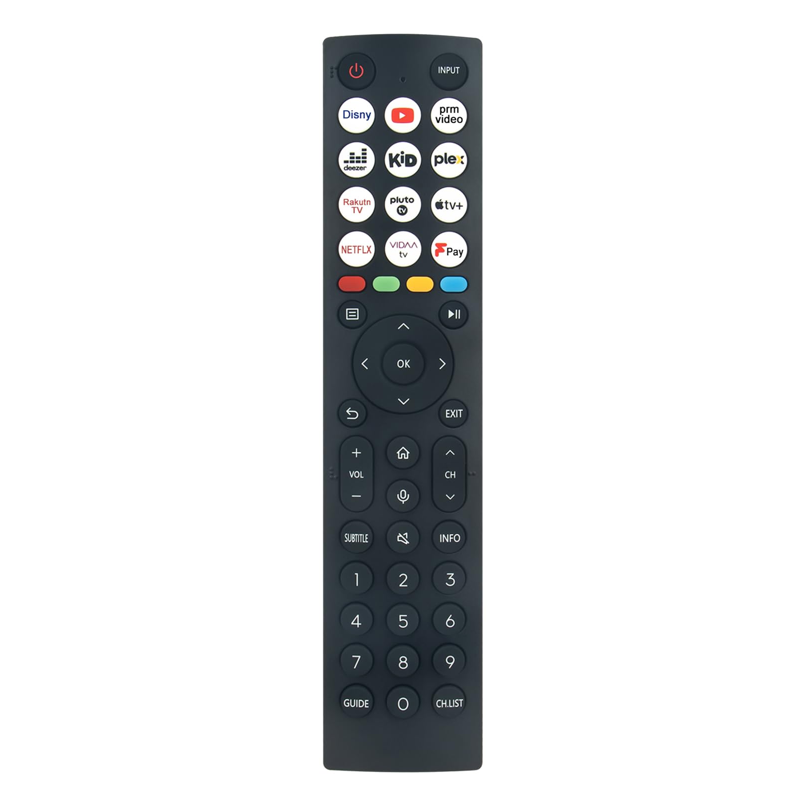 ALLIMITY ERF2K36H Voice Remote Control Replacement fit for Hisense TV 43E6KTUK 50E6KTUK 55E6KTUK 65E6KTUK 43E6KTUK 50E6KTUK 55E6KTUK 65E6KTUK 43A6KTUK 50A6KTUK 55A6KTUK 58A6KTUK 65A6KTUK 70A6KTUK