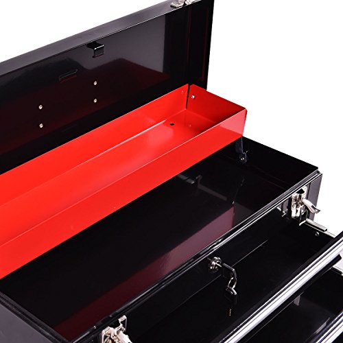 New Portable Tool Chest Box Storage Cabinet Garage Mechanic Organizer 3 Drawers