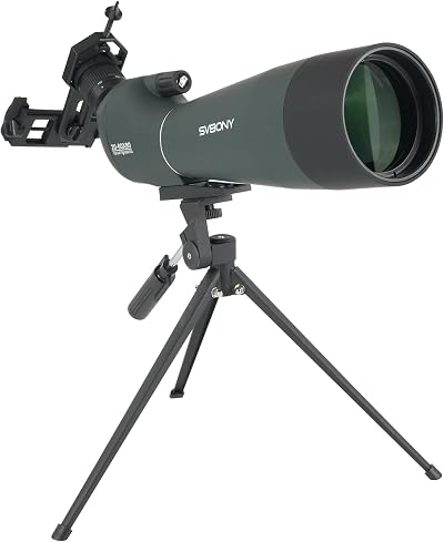 SVBONY SV28 Upgrade 20-60x80 Spotting Scope with Tripod Phone Adapter