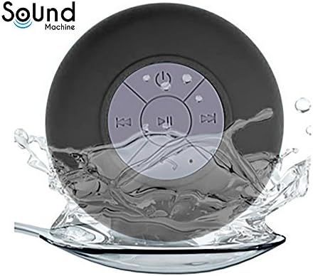 Sound Machine Waterproof Bluetooth Shower Speaker - Water Resistant Speakers with Bluetooth 3.0 That Is Handsfree and Portable Inside or Outside Speaker. Eliminate Your Headphones Now!
