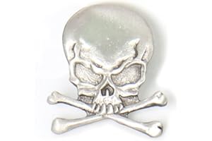 Hot Leathers Skull and Crossbones Pin