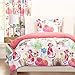 2 Piece Girls Kids Cat Comforter Twin, Cute Adorable Kittens Bedding for Children, All Over Kitty Kats Lovers Pink Themed, Beautiful Bright Colors!