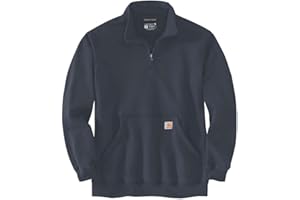 Carhartt Mens Loose Fit Midweight Quarter-Zip Mock-Neck SweatshirtSweatshirt