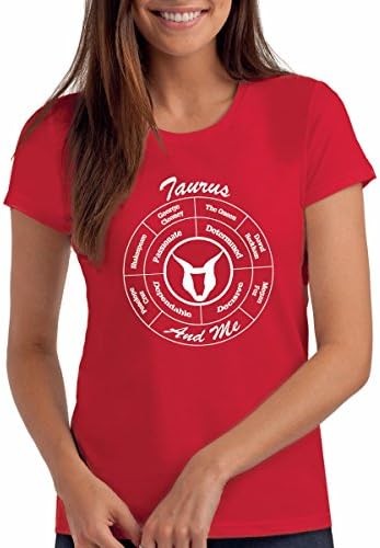 Womens Taurus Zodiac/Horoscope/Star Sign Birthday T Shirt Gift, 20 Apr - 20 May