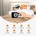Mpow Digital Alarm Clock with Night Light, Full Range Brightness Dimmer, Clear White Digit Display, LED Digital Clock for Bedrooms, Noiseless Touching Button, Simple Operation, 12/24H, Snooze