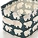 Jacone Kids Storage Bins with Cute Polar Bears Pattern,Waterproof Fabric Storage Baskets with Handles ,Collapsible and Convenient for Nursery and Babies Room