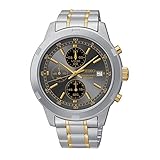 Seiko Chronograph Silver and Gold-Tone Stainless Steel Men's watch #SKS425