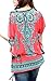 iNewbetter Womens Floral Batwing Sleeve Chiffon Beach Loose Blouse Tunic Tops (Pattern 40)
