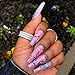 10 Rolls Laser Holographic Nail Foil Sticker Colorful Flower Starry Sky Manicure Transfer Decals Nail Art DIY Decoration Kit