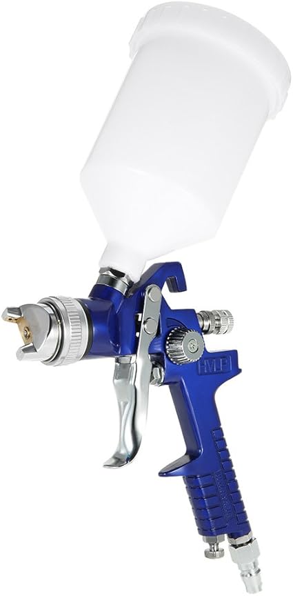 Amazon Co Jp Kkmoon エアスプレーガン Hvlp ペイントスプレーガン エアブラシ 口径1 4mm 600cc 重力式 車 家具仕上げ コート塗装 スプレーツール ホーム キッチン