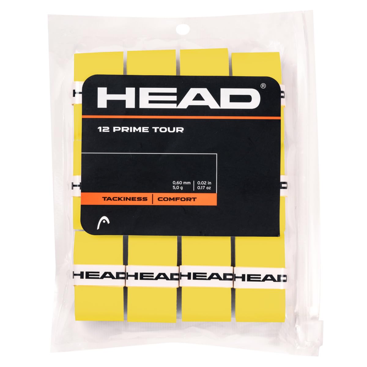 HEAD Prime Tour Overgrip 12 Pack Yellow