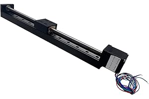 UYGALAXY 8" Stroke Mini Linear Rail Stage Actuator Effective with NEMA11 Stepper Motor + Square Small Slide Table for DIY CNC Router Parts X Y Z Linear (200MM)