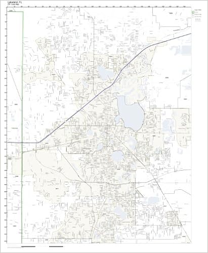Lakeland Fl Zip Code Map Zip Code Wall Map Of Lakeland, Fl Zip Code Map Laminated: Office Products