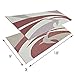 Stylish Camping 159185 9-feet by 18-feet Reversible Mat, Plastic Straw Rug, Large Floor Mat for Outdoors, RV, Patio, Backyard, Picnic, Beach, Camping (Burgundy/Brown)