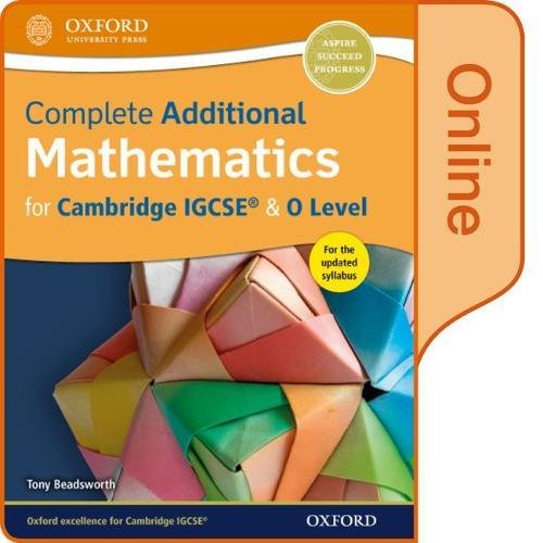 Complete Additional Mathematics for Cambridge IGCS