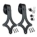 SMARTSTANDARD Sliding Barn Door Hardware Hangers 2pcs (Black)(Rhombic Shape Hangers)