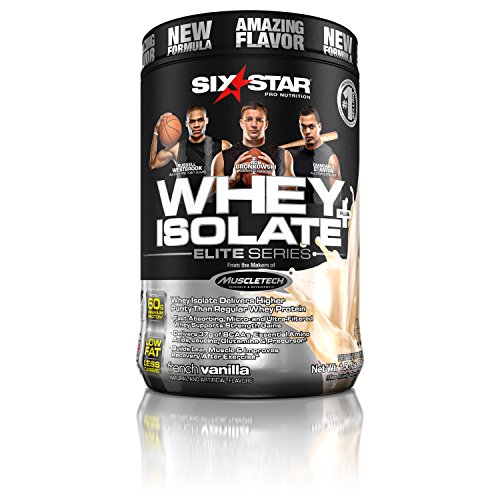 Six Star Whey Isolate Plus Protein Powder, 10…