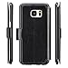 Belemay Samsung Galaxy S7 Edge Case, Genuine Cowhide Leather Wallet Case, Flip Folio Book Cover Magnetic Closure, Kickstand, Card Holder Slots, Cash Pockets Compatible Samsung Galaxy S7 Edge, Black
