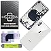 Cell4Less Back Housing Assembly Metal Frame w/Back Glass - Sim Card Tray and Camera Frame and Lens for iPhone X NO Logo (White)