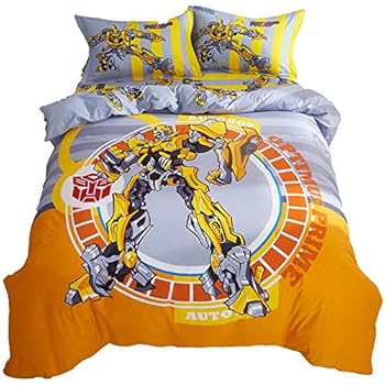 Zi Teng Marvel Transformers Bedding Set Boys Cartoon Transformers
