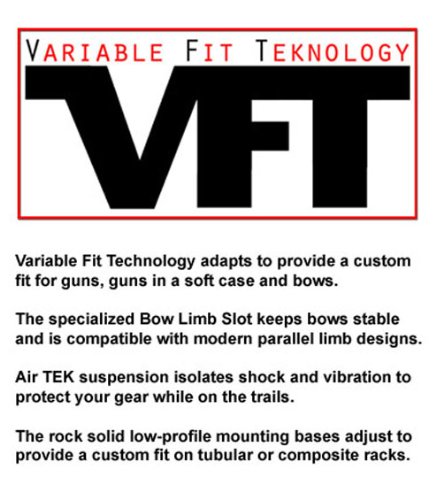 ATV Tek PFFG2 FlexGrip Pro Wedgelock Double Gun/Bow/Tool Rack