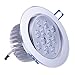 LEMONBEST 100% Brand New 110V Dimmable 12W LED Ceiling Light Downlight Recessed Lighting Decoration, Superbright Cool White