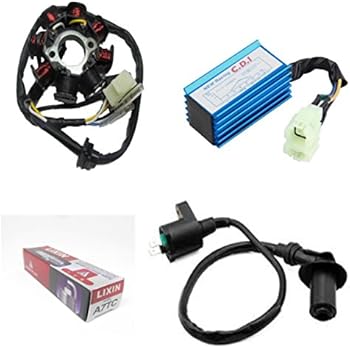Amazon.com: GY6 50CC 125CC 150CC Go Kart Moped Scooter ATV ... 139qmb wiring diagram 