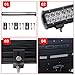Senlips 180C-C3CR, 28inch 180W Spot Flood Combo Waterproof Truck Boat Off Road Bar Fog Led Work Lights Driving Lamp with Mounting Bracket for SUV ATV 4X4 4WD