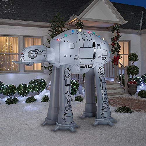Patio, Lawn & Garden Gemmy Star Wars AT M6 Gorilla Walker with Santa