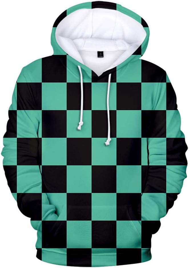 Amke Anime Demon Slayer Kimetsu no Yaiba Cosplay Hoodies Unisex 3D Digital Printed Coat Sweatshirt