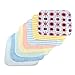 Arshiner Baby Wash Handkerchief Multicolor Feeding Wipe Cloth Baby Towel, 8 Count