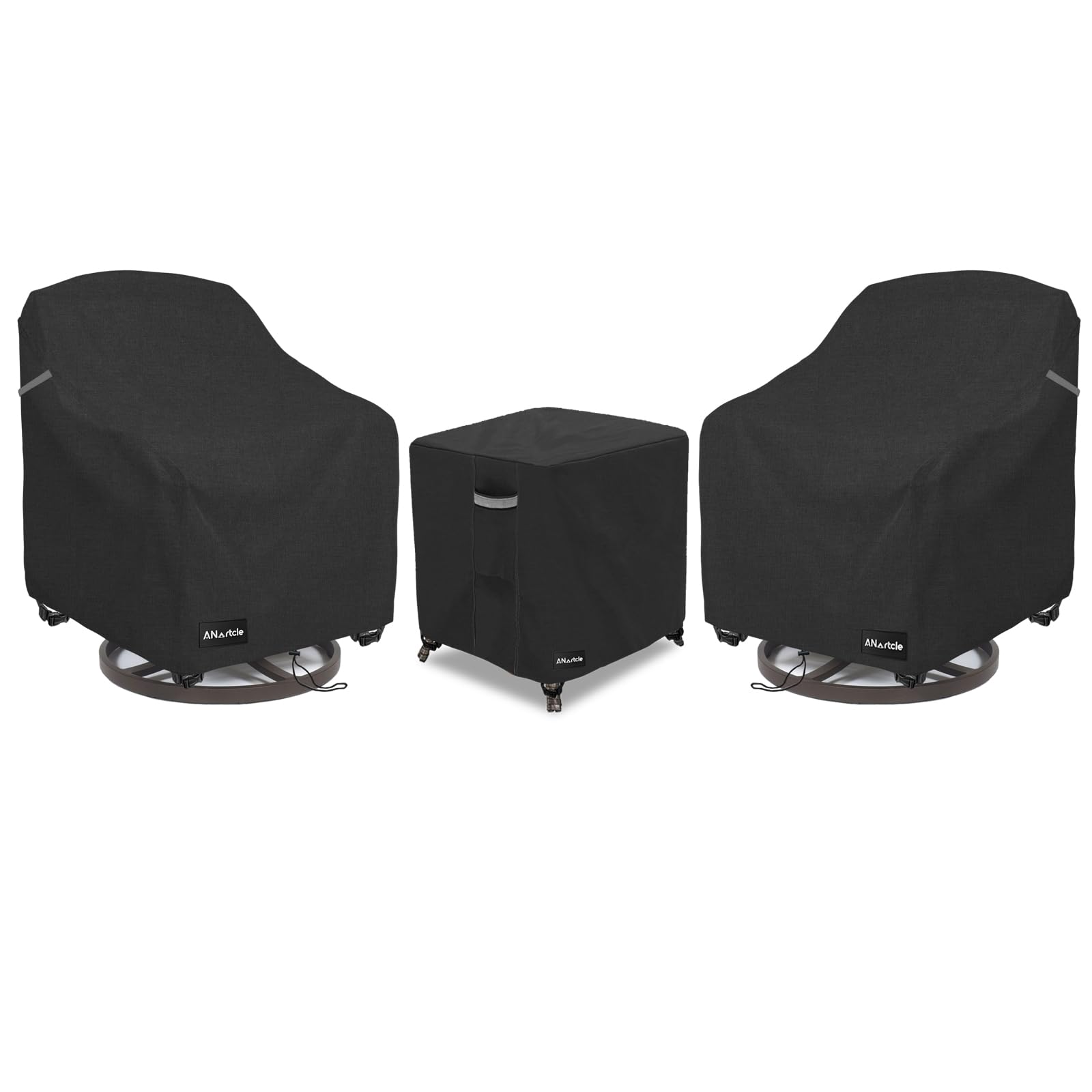 ANartcle 3 Pieces Patio Bistro Sets Cover,600D