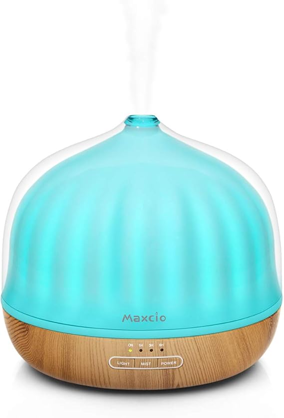 Maxcio Aroma Diffuser 500ml LED Luftbefeuchter Ultraschall Ätherisches