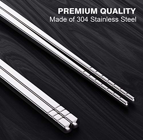2 Omia+Stainless+Chopsticks+Dishwasher+Lightweight
