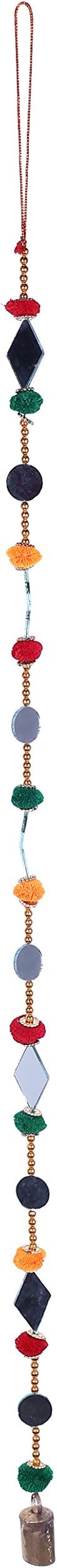 Tribes India Glass Door Hanging (80 cm x 6 cm x 4 cm, Multicolour)