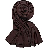 Hophor Soft Stretch Head Wrap Scarfs Long Turban Head Wrap Tie for Women