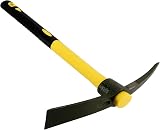 JEUIHAU 15 Inches Pick Mattock Hoe Forged Adze with Fiberglass Handle view 5