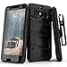 ZIZO Bolt Series HTC Bolt with [Screen Protector] Kickstand [Military Grade Drop Tested] Holster Belt Clip (Black/Black)