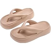 WVBVLO Cloud Super Foam Flip Flops For Women Memory Foam Sole Pillow Comfort Slip On Home Soft Non-Slip Bathroom Shower Slippers Summer Casual Vacation Lightweight Cushion Beach Sandals