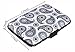 RFID Blocking Wallet Case for Women or Men, Theft Proof Credit Card Holder, Slim Design Fits in Front Pocket (Paisley Black-white)