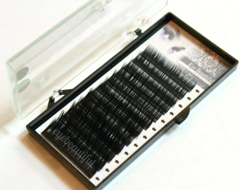 Eye Beautiful Premium Silk Lash Tray B Curl Mixed Lengths for Eyelash Extensions (0.25mm thickness)