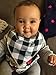 Cute Bandana Bibs for Babies Boys' Teething, Feeding and Drooling, Cool Baby Gifts Set, 100% Organic Cotton