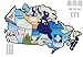 RV Canada Stickers Motorhome Map Sticker Trailer Canadian Province Visited