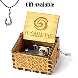 Sooye Moana Music Box- 18 Note Mechanism Antique Carved Music Box Crafts(Moana)